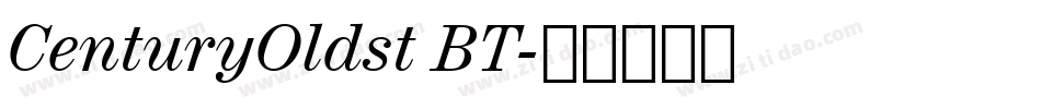 CenturyOldst BT字体转换
